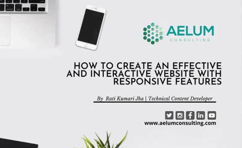 effective and interactive website with responsive features