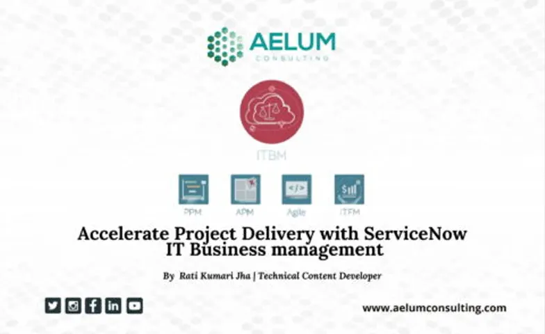 ServiceNow IT Business management