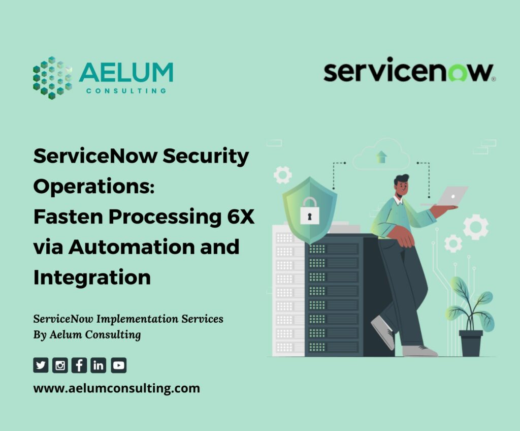 ServiceNow Security Operations: Fasten Processing 6X via Automation and Integration